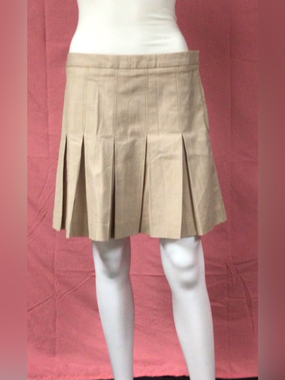 vintage GAP khaki plaid pleated skirt